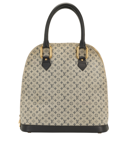 Mini Lin Alma Haut, &pound;450, Handbags, Blue/Grey, Canvas, Front view